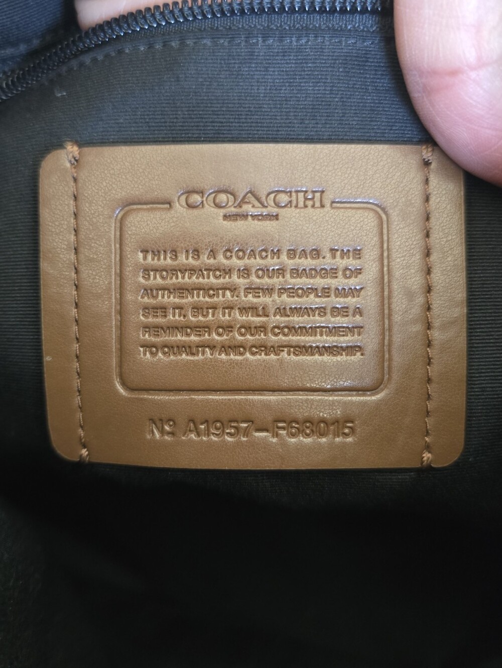 Coach Houston Map Leather Messenger Bag - Picture 16 of 16